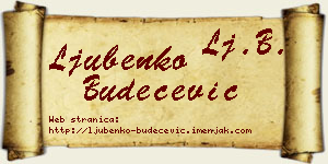 Ljubenko Budečević vizit kartica